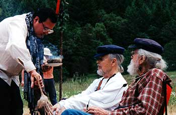 l-r: Clyde Hall, John Burnside & Harry Hay