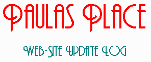 Update log: changes made to site recently