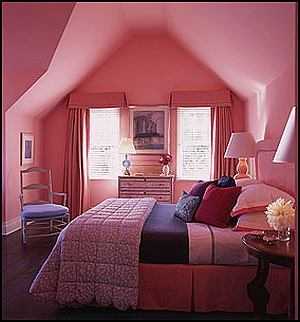 Mrs Dorns Daughter's Pink Attic Bedroom