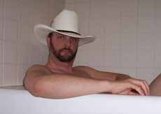 White Cowboy Hat in Bathtub Pic9