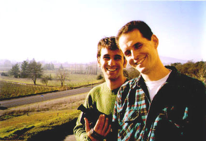 Doron and Ilan in Napa Valley, California