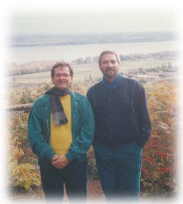 Benoit et Jacques, parc d'Oka 1989