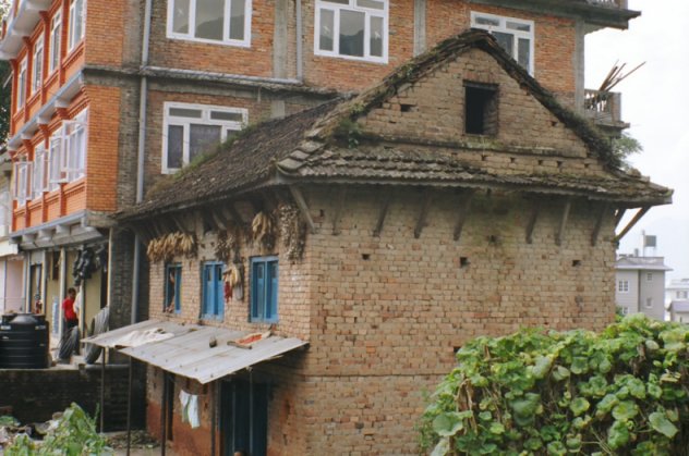 Old and new houses