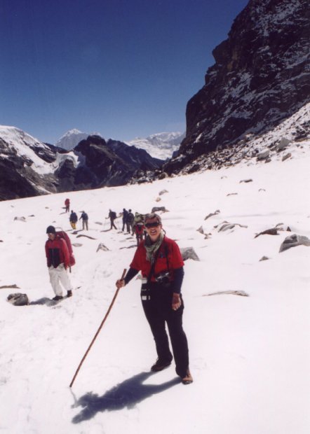 On the Cho La snowfield