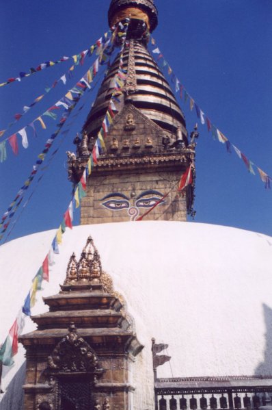 Stupa at top of 365 stairs