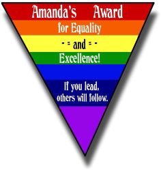 Amanda's Award for Equality and Excellence!