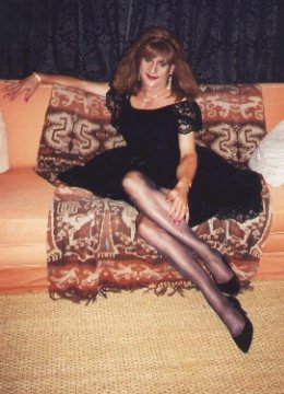 My black lace dress