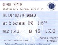 My LadyBoys of Bangkok ticket