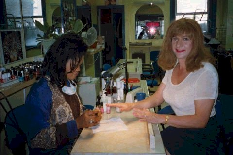 Queenie Philips doing my nails