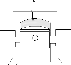 2 cycle engine compression