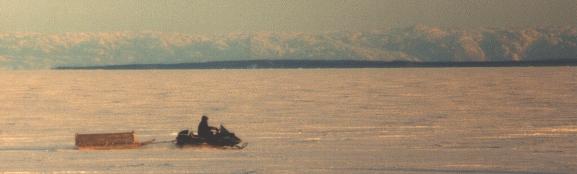 Snowmobiling, Lake Melville