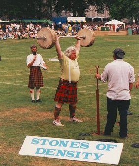 Homme fort aux Highlands Games