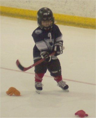 Robyn at hockey practice