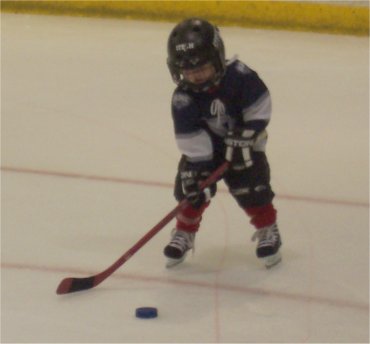 Robyn at hockey practice