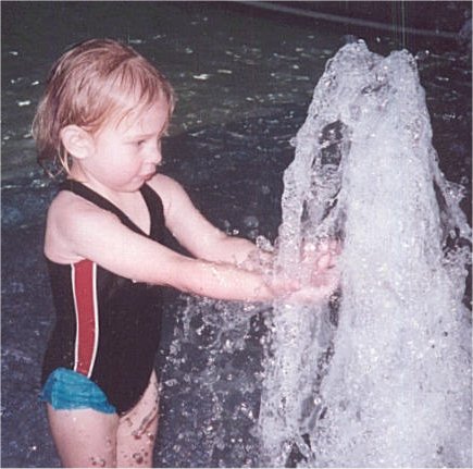 Playing in the water