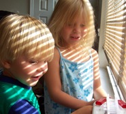 playing at the window