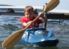 Tyler kayaking