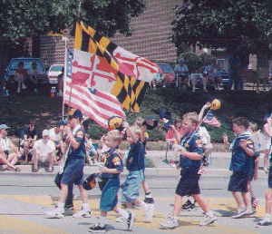 Pack 606 Marchers