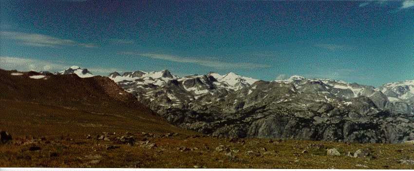 Gannet Peak from Horse Ridge - August 1995