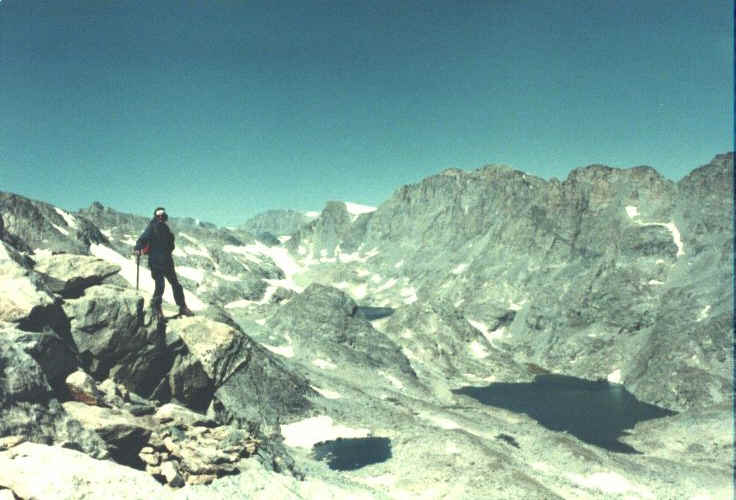 Jonny On the Divide Near Alpine Lakes Wind River Mountains