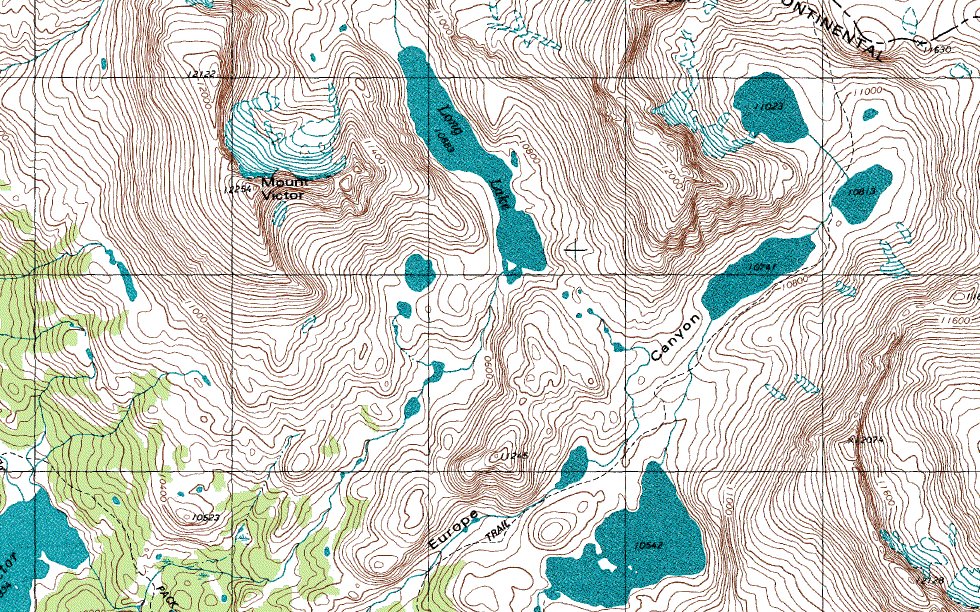 europe canyon - Halls Mountain Topo