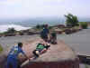 Another picture of Scouts and adults relaxing on Mt. Scott