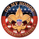 On my honor badge