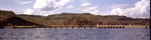 Grand Coulee Dam from Lake Roosevelt