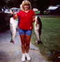 Amy with  striped bass