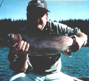 Bob with his Rainbow Trout