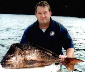 Bob holding Snapper