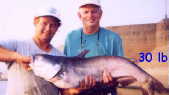 Jim & Clark with 30 lb. Blue Catfish