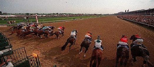 They leave the gate at Churchill Downs