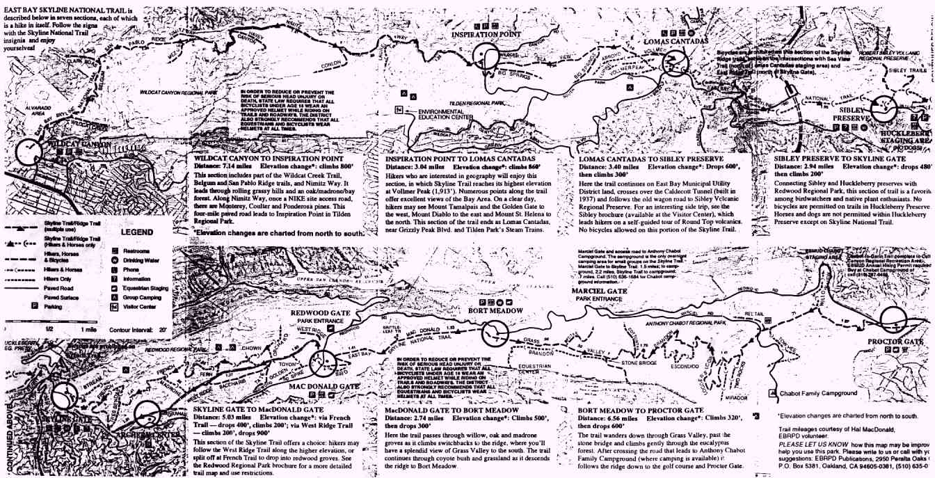 Skyline National Recreation Trail Map