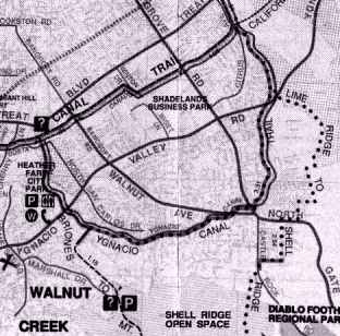 Ygnacio Canal Trail Map