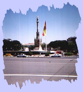 square in madrid.  I think Plaza de Colon