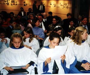 Trinity Choristers and audience