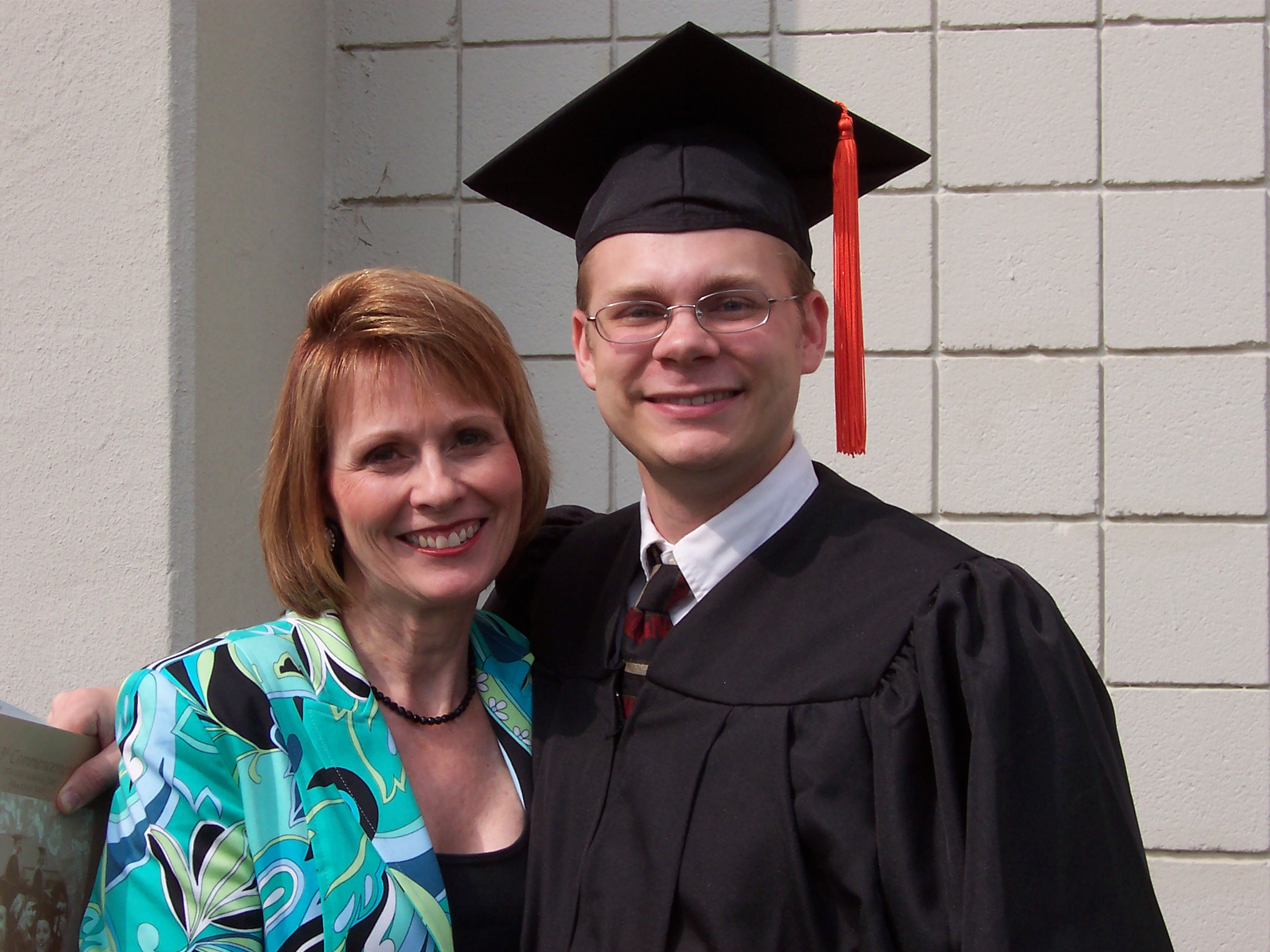 me and mom at graduation