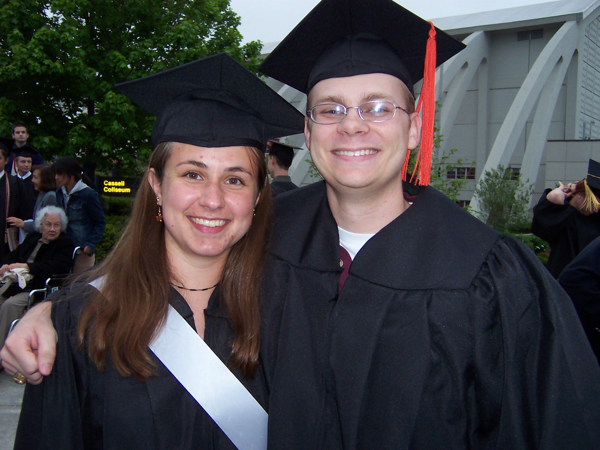 me and my good friend Jessica at graduation