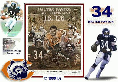 WALTER PAYTON 34