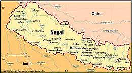 Nepal map small