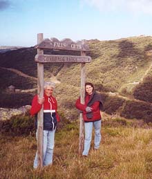 David and Melanie on Falls Creek Ski Slope