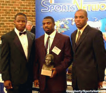 Adrian Peterson, Brian Westbrook and Rocky Butler