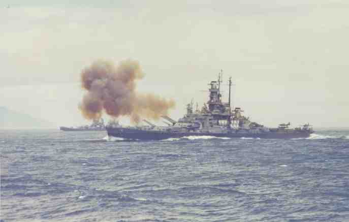 USS Indiana Firing