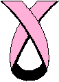 Teardrop Breast Cancer Awareness Ribbon