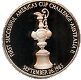 First successful America's Cup Challenge, Australia II, 26sep83 - Pre-ordered limited edition stg. silver proof / Franklin Mint - Jenny Grainger - GIF image 118x116 pixels Decoded (bytes):10764, opening to JPEG image 236x232 Decoded size(Bytes):64857