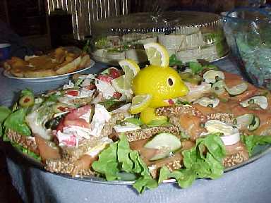 Lemonfish garnish