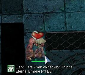 Varkyle kisses Dark Flare Vixen at Clock Tower