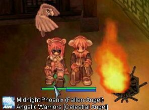 Midnignt Phoenix and Varkyle by Campfire