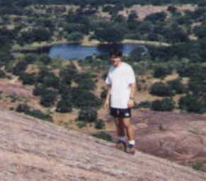 Jeff in front of Moss Lake